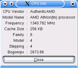 CPU info